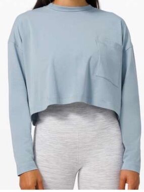 Lululemon | 8 | Check The Box Long Sleeve Cropped Top